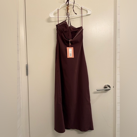 NWT Cult Gaia Castila Embellished Halterneck Midi Dress - Picture 9 of 10